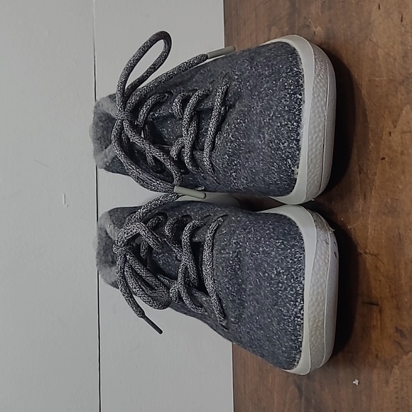 allbirds Grey WRUM Wool Runner Up Mizzles High Top Sneaker Women's sz 8 - Picture 5 of 10